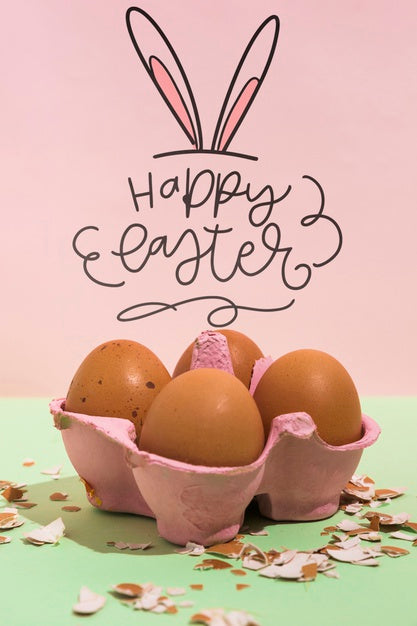 Free Easter Mockup With Copyspace For Text Or Logo Psd