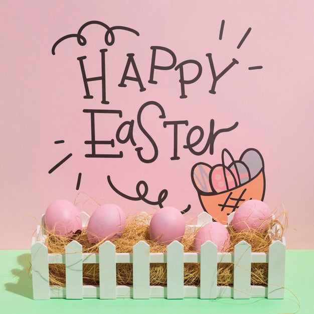 Free Easter Mockup With Copyspace For Text Or Logo Psd