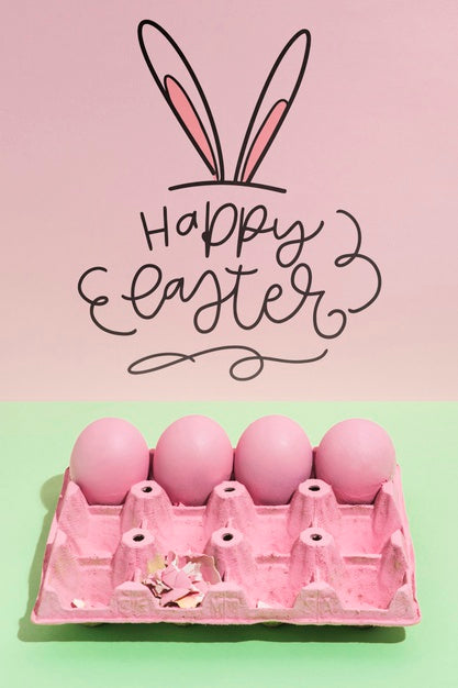 Free Easter Mockup With Copyspace For Text Or Logo Psd
