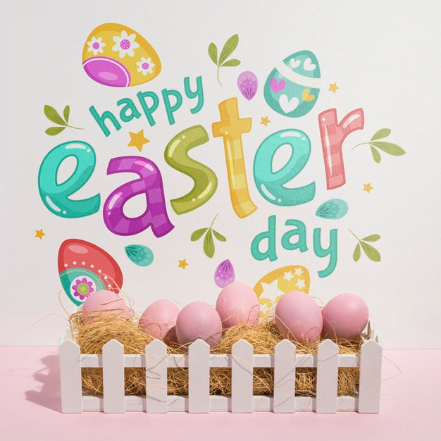 Free Easter Mockup With Copyspace For Text Or Logo Psd