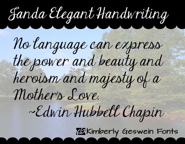 Free Janda Elegant Handwriting Font