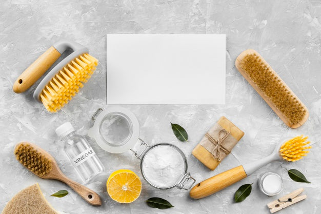 Free Eco Cleaning Products Assortment Psd