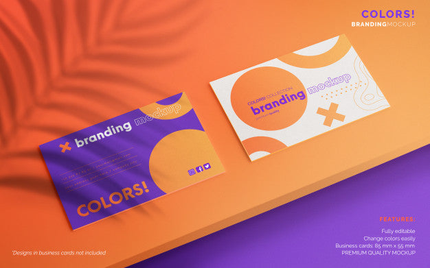 Free Editable Business Card Mockup Psd