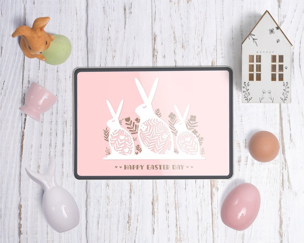 Free Editable Scene Creator Easter Mockup Psd