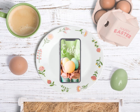 Free Editable Scene Creator Easter Mockup Psd