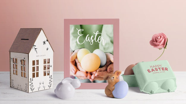 Free Editable Scene Creator Easter Mockup Psd