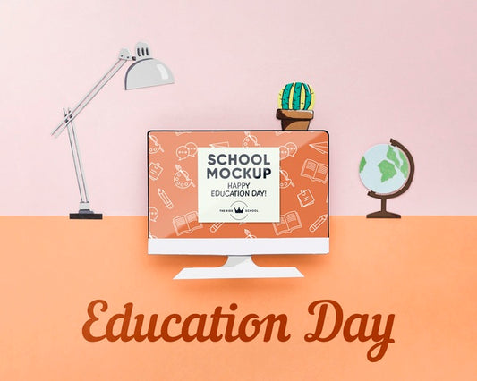 Free Education Day Concept Mock-Up Psd