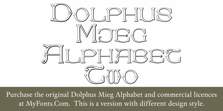 Free Dolphus-Mieg Alphabet Two Font