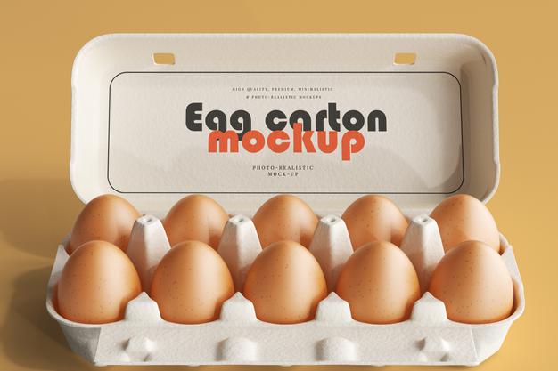 Free Egg Carton Mockup Psd