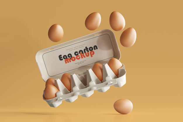 Free Egg Carton Mockup Psd