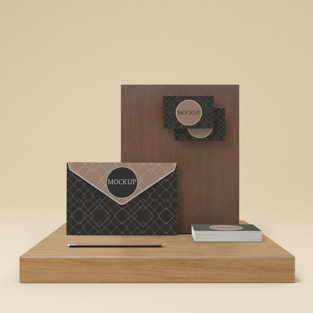 Free Elegant Branding Concept Mock-Up Psd