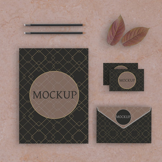 Free Elegant Branding Concept Mock-Up Psd