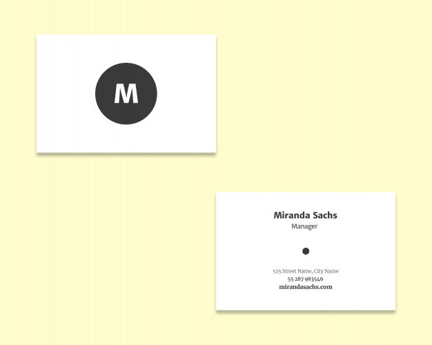 Free Elegant Business Card Mockup Psd