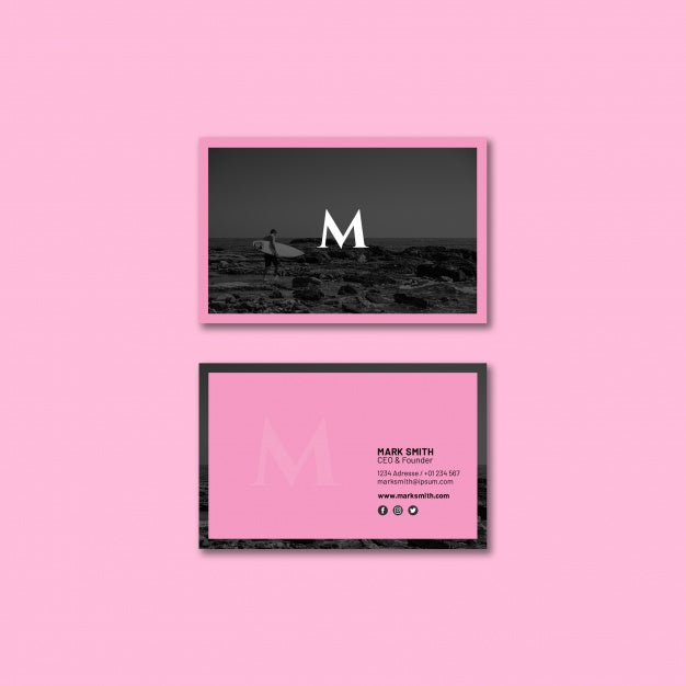 Free Elegant Business Card Mockup Psd