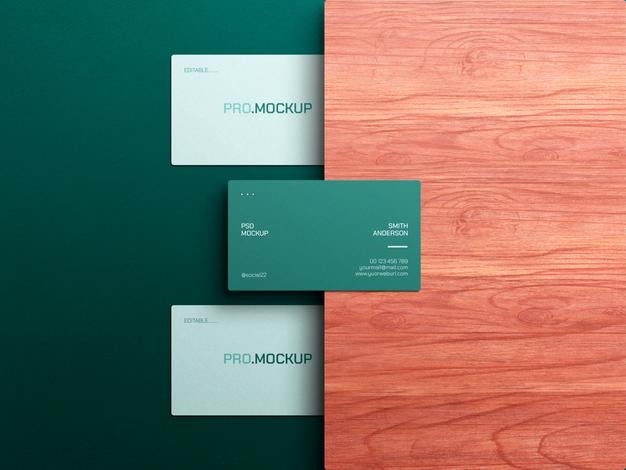 Free Elegant Business Card Mockup Psd