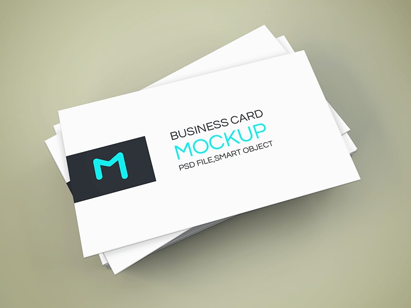 Free Elegant Business Card Mockup