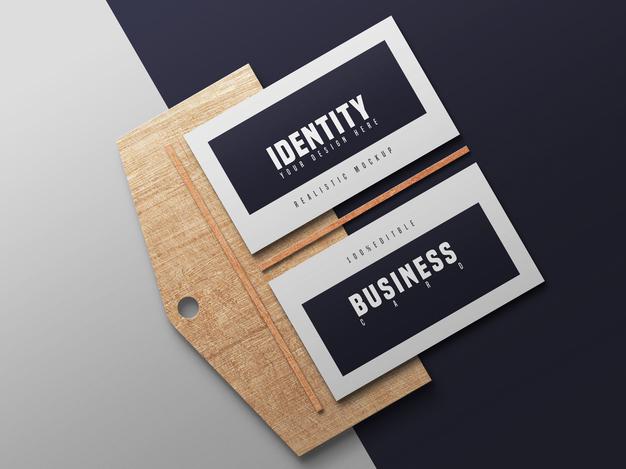 Free Elegant Business Cards Mockup Psd