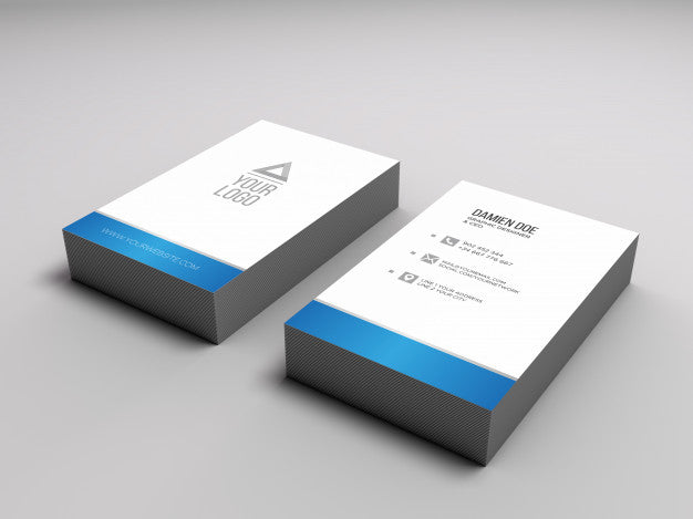 Free Elegant Realistic Business Card Pile Mockup Psd