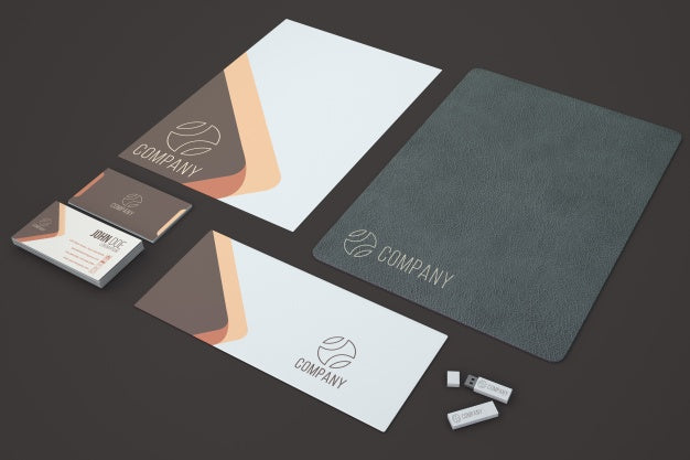 Free Elegant Stationery Showcase Psd