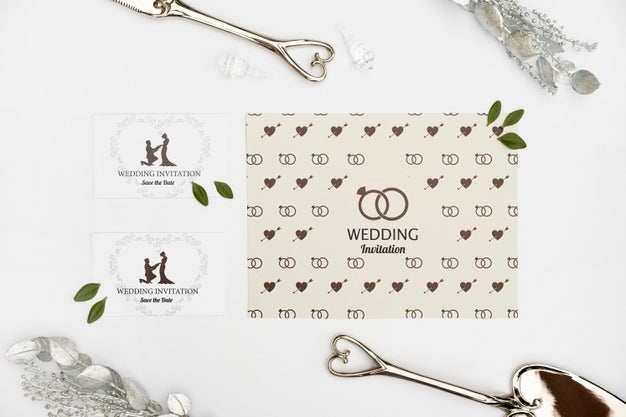 Free Elegant Wedding Invitation Cards Psd