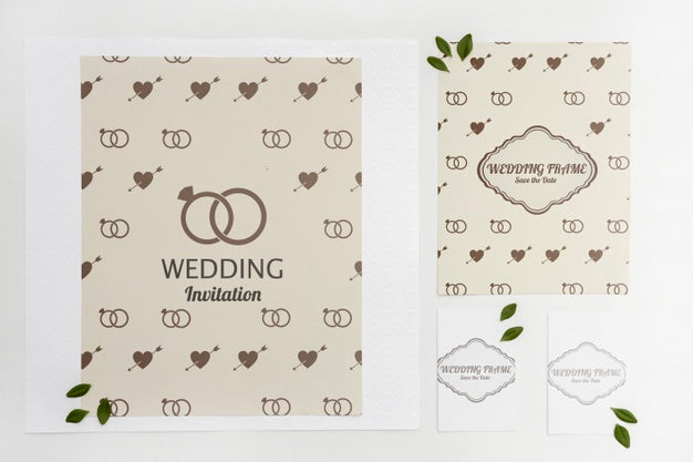 Free Elegant Wedding Invitation Cards Psd