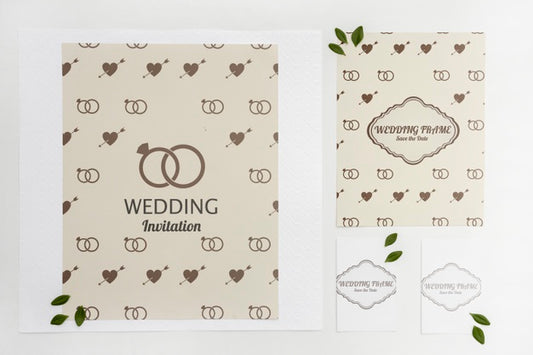 Free Elegant Wedding Invitation Cards Psd