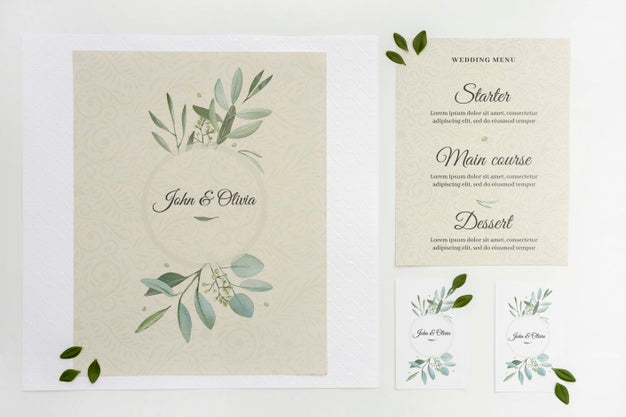 Free Elegant Wedding Invitation Psd