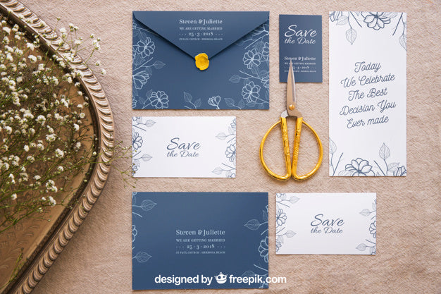 Free Elegant Wedding Mockup Psd