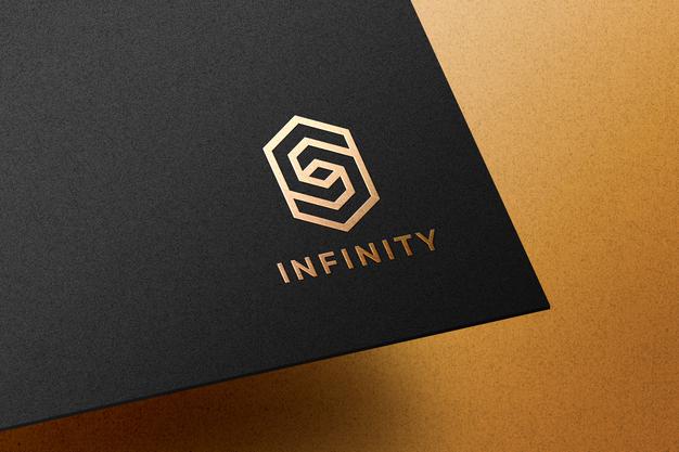 Free Embossed Golden Logo Mockup Psd