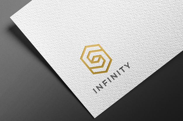 Free Embossed Logo Mockup Psd