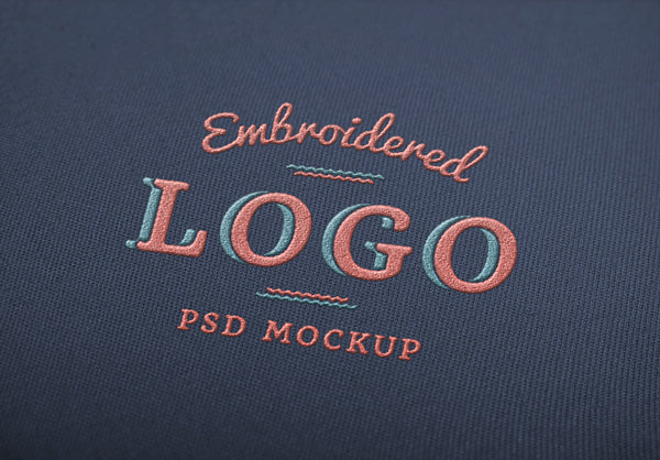 Free Embroidered Logo Mockup
