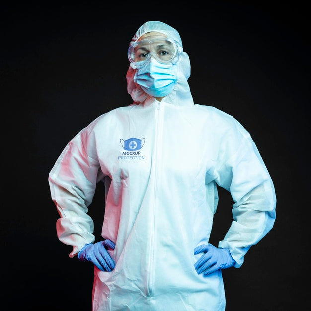 Free Employee Wearing Protection Equipment Psd