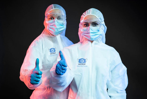 Free Employee Wearing Protection Equipment Psd