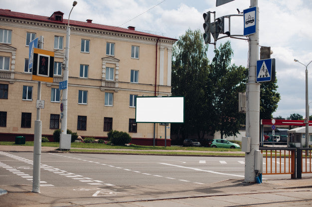 Free Empty Billboard In The City Psd