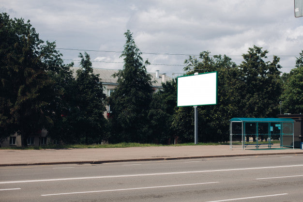 Free Empty Billboard In The City Psd