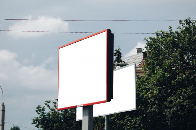 Free Empty Billboard In The City Psd