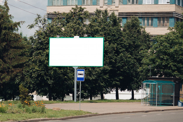 Free Empty Billboard In The City Psd