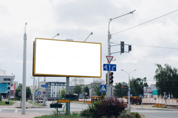 Free Empty Billboard In The City Psd