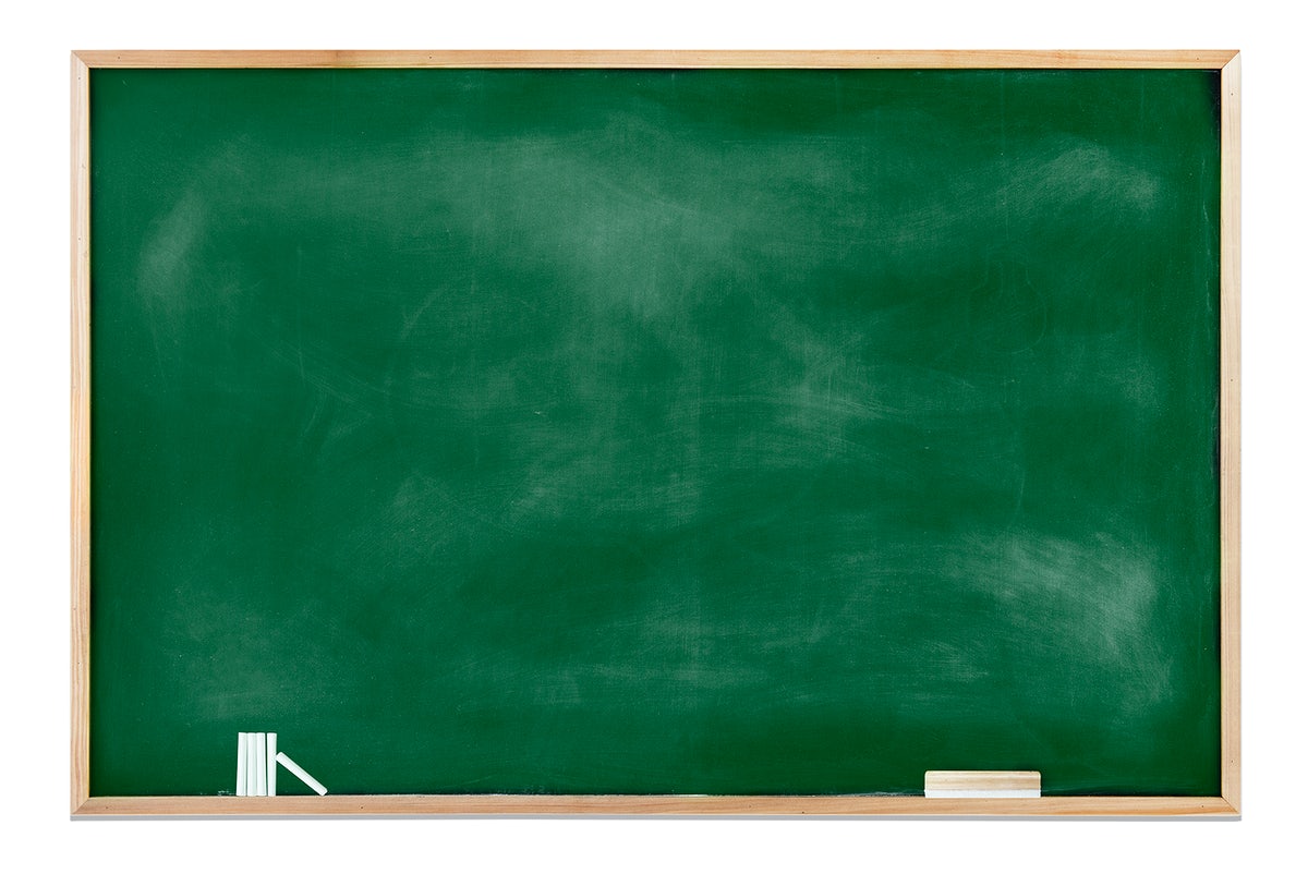 Free Empty Chalkboard Mockup