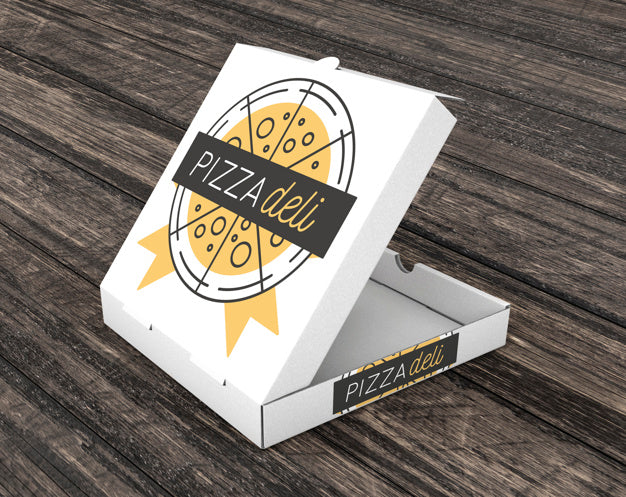 Free Empty Pizza Carton Mockup Psd