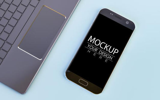 Free Empty Screen Smartphone Mockup Psd