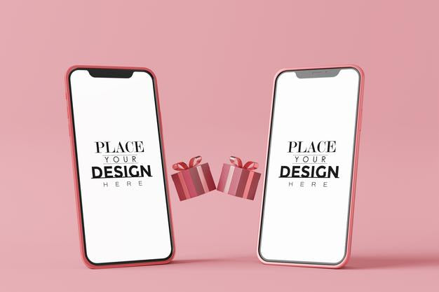 Free Empty Screen Smartphone Psd Mockup Psd