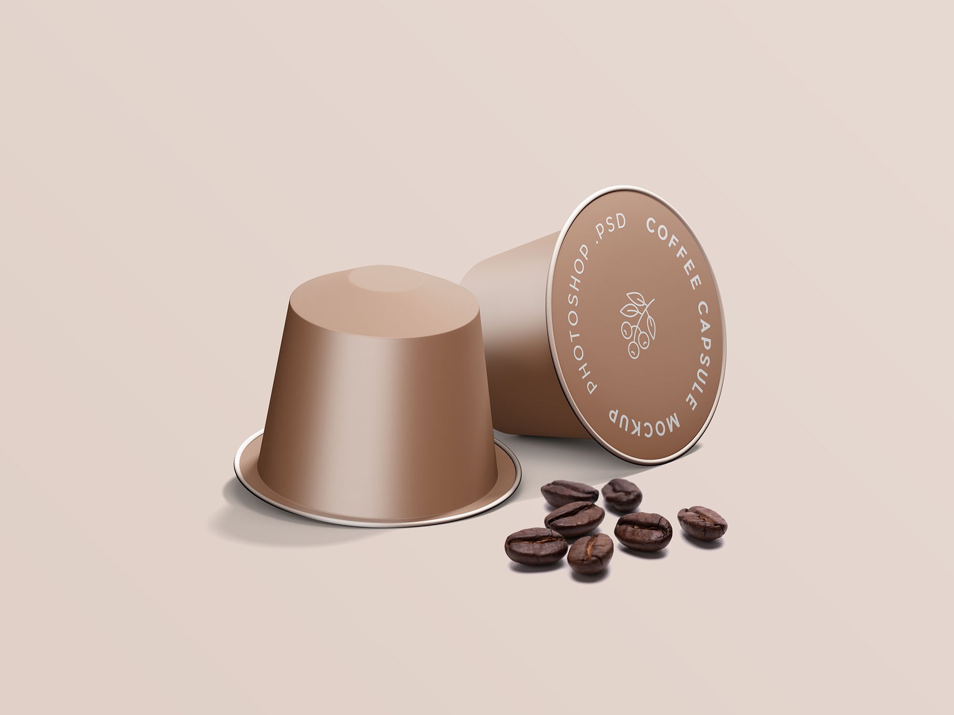 Free Espresso Coffee Capsule Mockup