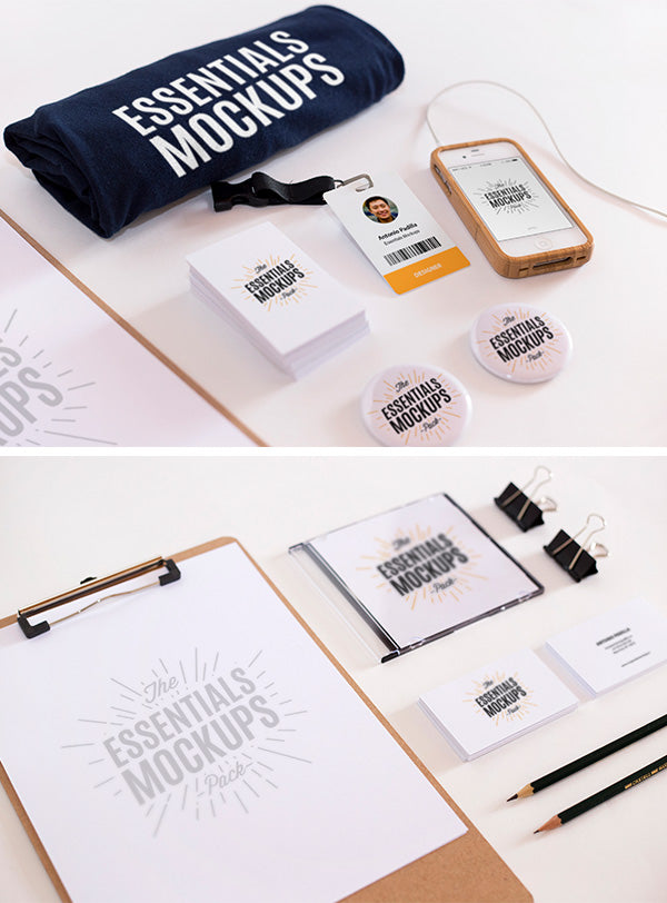 Free Essentials Mockups Set