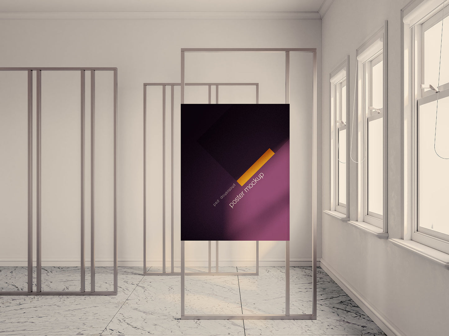 Free Exhibition Poster Mockup