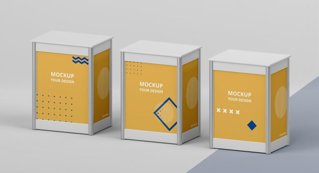 Free Exhibition Stand Mock-Up Arrangement Psd