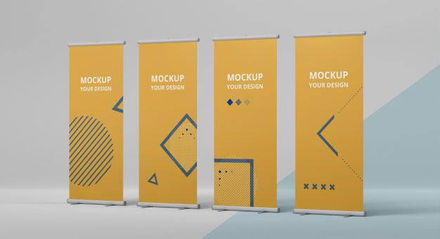 Free Exhibition Stand Mock-Up Assortment Psd