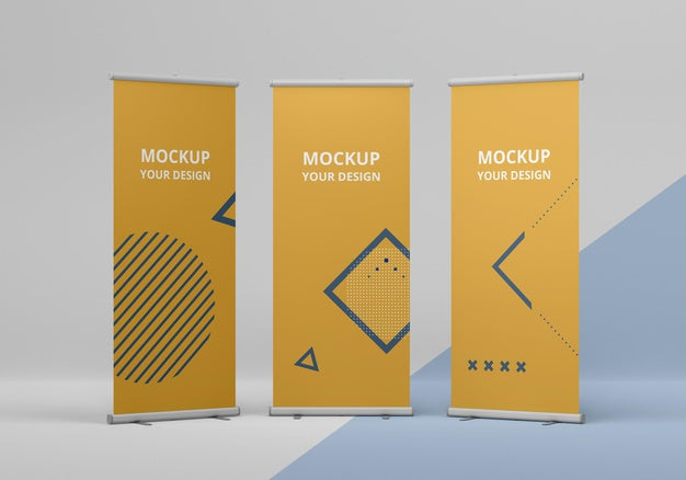 Free Exhibition Stand Mock-Up Assortment Psd