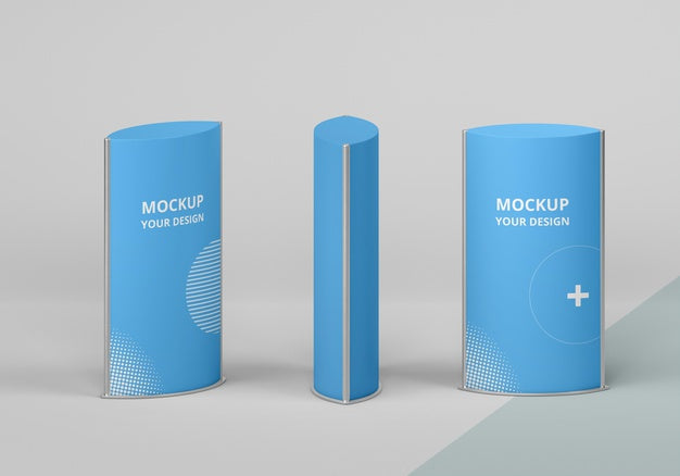Free Exhibition Stands Mock-Up Assortment Psd