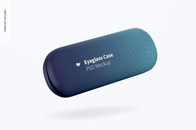 Free Eyeglass Case Mockup, Floating Psd